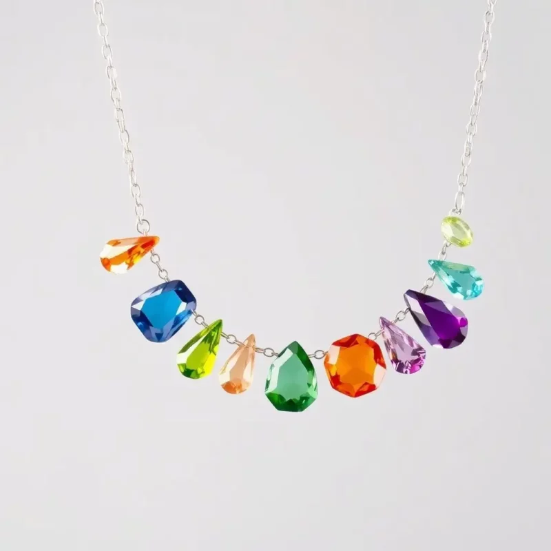 Colorful Gemstone Necklace